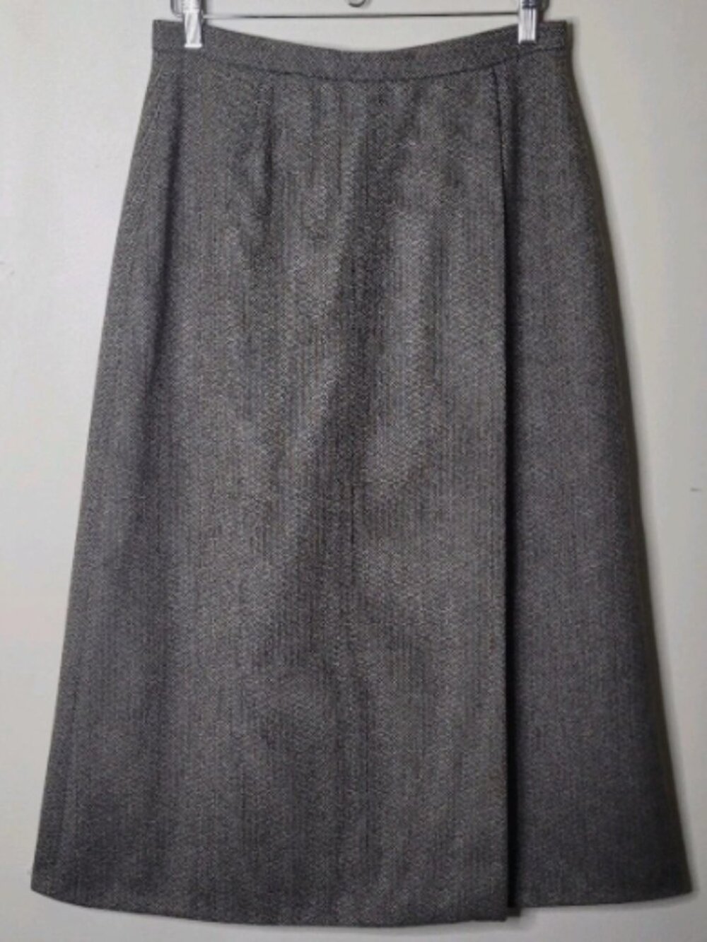 Vintage Laura Ashley Pure New Wool A-Line Midi Skirt 29" Waist - Picture 2 of 10